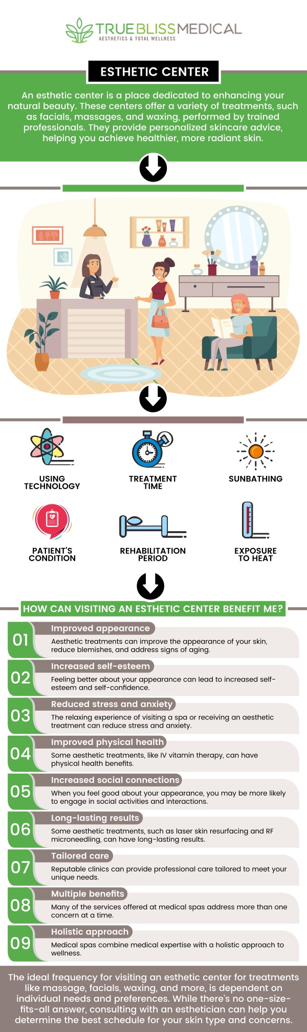 Esthetic services can be incredibly helpful in addressing a variety of skin concerns. From acne to hyper pigmentation, fine lines and wrinkles to uneven texture, estheticians are equipped with the skills and knowledge to create personalized skincare plans that can improve the health and appearance of your skin. Visit True Bliss Medical today to learn the benefits. For more information, contact us or book an appointment online. We are conveniently located at 96 Pompton Ave Suite 102, Verona, NJ 07044.