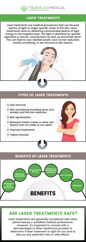 At True Bliss Medical Spa in Verona, NJ, Dr. Alexander Rios, MD is committed to helping our clients achieve their aesthetic goals through our advanced and minimally invasive laser treatments. We understand that every individual's skin is unique, and we are ready to create a personalized treatment plan for you. For more information, contact us or book an appointment online. We are conveniently located at 96 Pompton Ave Suite 102, Verona, NJ 07044.